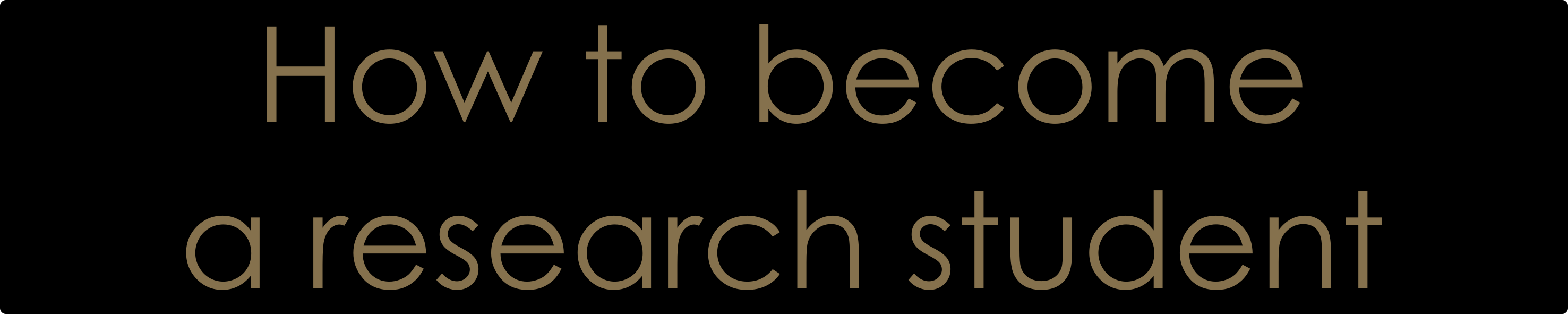 Become a Researcher